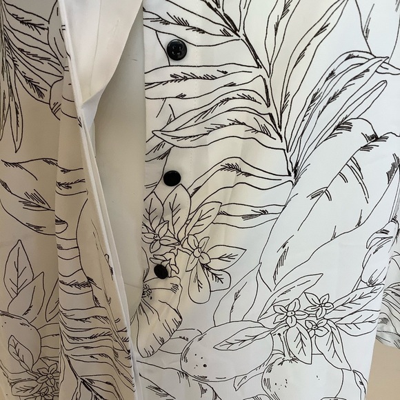 Punt Roma Fruit Floral Print Button-Up Shirt Dress - Picture 6 of 7